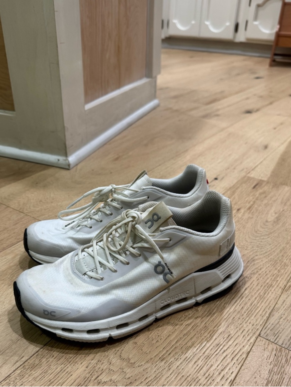 On Cloud Women's White Running Sneakers